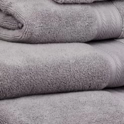 B&M Signature Zero Twist Hand Towel - Grey 9 B&M Signature Zero Twist Hand Towel - Grey -B&M 3172653 317254 317255 317256 Signature Zero Twist grey towels 2