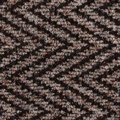 B&M Half Moon Indoor Chevron Doormat 40 X 70cm 16 B&M Half Moon Indoor Chevron Doormat 40 X 70cm -B&M 319759 Half Moon Indoor Chevron Mat 40x70cm brown detail 2