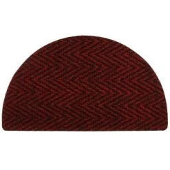 B&M Half Moon Indoor Chevron Doormat 40 X 70cm 15 B&M Half Moon Indoor Chevron Doormat 40 X 70cm -B&M 319759 Half Moon Indoor Chevron Mat 40x70cm red