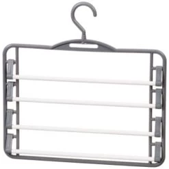 B&M Swivel Hook Trouser Hangers 2pk -B&M 320026 2 pack Trouser Hanger 2