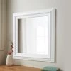 B&M Dorset Square Mirror - White -B&M 320844 dorset square mirror white