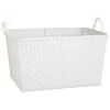B&M Large Woven Basket - Beige -B&M 326917 large woven basket white