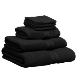 B&M Signature Bath Sheet - Black -B&M 337604 337633 337634 337636 signature zero twist towels black 1