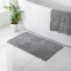 B&M Signature Microfibre Noodle Bath Mat - Grey -B&M 345484 signature bath mat grey