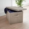 B&M Foldable Storage Box - Grey -B&M 355745 grey foldable box