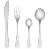 B&M Heart Embossed Cutlery Set 16pc -B&M 357351 16pc heart embossed cutlery set 2