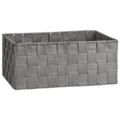 B&M Woven Storage Baskets 3pk - Silver -B&M 365979 3pk woven baskets silver 2