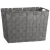 B&M Large Woven Storage Basket - Silver
