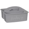 B&M Grey Slogan Cleaning Caddy - Freshen Up -B&M 367012 slogan cleaning caddy grey freshen up