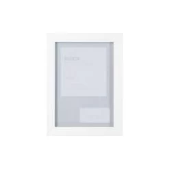 B&M Block Photo Frame 5 X 7" 2pk - White -B&M 367046 2pk block photo frame 5x7 white 2