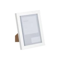 B&M Block Photo Frame 5 X 7" 2pk - White -B&M 367046 2pk block photo frame 5x7 white 3