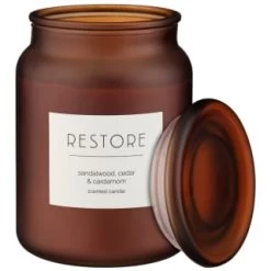 B&M Large Spa Scented Candle - Amber - Restore 8 B&M Large Spa Scented Candle - Amber - Restore -B&M 368679 large spa candle restore 3