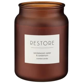 B&M Large Spa Scented Candle - Amber - Restore 4 B&M Large Spa Scented Candle - Amber - Restore - Image 2