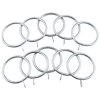 B&M Metal Curtain Rings 10pk - Shiny Nickle -B&M 369328 metal curtain rings rings shiny nickle 2