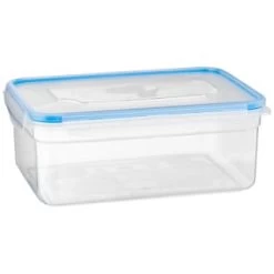 B&M Clip Top Food Containers 4pk - Blue -B&M 369681 4pk clip top food containers blue 2