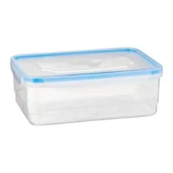 B&M Clip Top Food Containers 4pk - Blue -B&M 369681 4pk clip top food containers blue 3