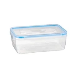 B&M Clip Top Food Containers 4pk - Blue -B&M 369681 4pk clip top food containers blue 4