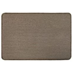 B&M Loop Washable Doormat 50 X 75cm - Natural Stripe