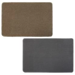 B&M Loop Washable Doormat 50 X 75cm - Grey 7 B&M Loop Washable Doormat 50 X 75cm - Grey -B&M 370206 loop washable doormat 50x75cm natural