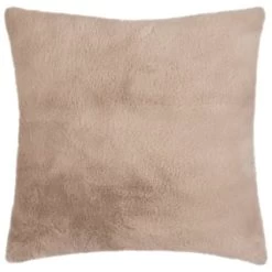 B&M Aspen Faux Fur Cushion - Dark Mink