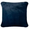B&M Navy Aspen Faux Fur Cushion -B&M 373089 aspen cushion navy1