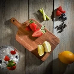 B&M Mini Acacia Wood Serve Boards 2pk -B&M 375102 2pk mini acacia wood serve boards