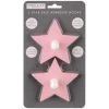 B&M Star Shaped Self Adhesive Hooks 2pk - Blush -B&M 376159 2pk star shaped self adhesive hooks pink