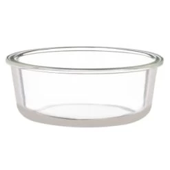 B&M Round Glass Food Container With Bamboo Lid -B&M 376821 round glass food container 3