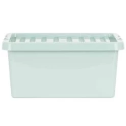 B&M Storage Box With Lid 11L - Sage -B&M 377036 11l storage box sage