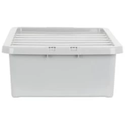 B&M Under Bed Storage Box 32L - Grey -B&M 377037 under bed storage box 32l grey
