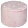 B&M Round Blush Ottoman -B&M 378067 round blush ottoman