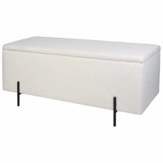 B&M Teddy Fleece Ottoman With Legs 3 B&M Teddy Fleece Ottoman With Legs