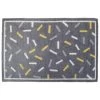 B&M Eco Flex Doormat - Confetti -B&M 379096 eco flex doormat ochre and grey dash