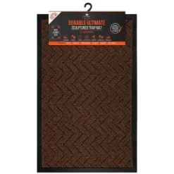 B&M Ultimate Trap Mat 55 X 85cm - Brown 10 B&M Ultimate Trap Mat 55 X 85cm - Brown -B&M 379122 durable ultimate sculpted trap mat 55x85cm brown