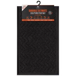B&M Ultimate Trap Mat 45 X 75cm - Black -B&M 379124 durable ultimate sculpted trap mat 45x75cm black