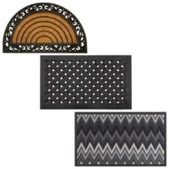B&M Multi-Purpose Doormat - Chevron -B&M 379125 multi purpose doormats group1