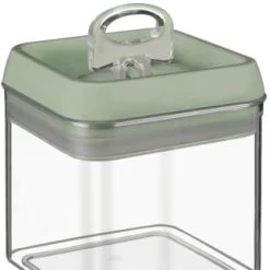 B&M Vacuum Storage Container 1L - Sage -B&M 380187 vacuum storage 1l sage