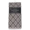 B&M Grey Textured Tea Towels 3pk -B&M 380238 3pk textured tea towels grey