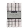 B&M Grey Check Tea Towels 3pk