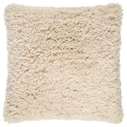 B&M Teddy Tufted Cushion - Cream