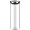 B&M Large Glass Cannister With Stainless Steel Lid -B&M 380548 glass cannister large 2