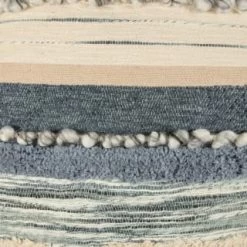 B&M Esme Stripe Woven Cushion - Navy -B&M 380610 esme stripe woven cushion navy 2