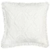 B&M Amara Waffle Geo Cream Cushion -B&M 380642 amara cream waffle geo cushion front