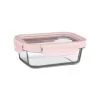 B&M Pink Glass Food Container - Small 2 B&M Pink Glass Food Container - Small -B&M 380661 glass food container pink small 2