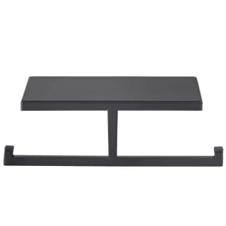 B&M Double Toilet Roll Holder & Shelf - Black 4 B&M Double Toilet Roll Holder & Shelf - Black - Image 2