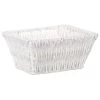 B&M Syros Mini Wicker Basket - White -B&M 381905 syros mini basket white