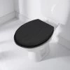 B&M Tongue & Groove Toilet Seat - Black -B&M 383098 t and g toilet seat black