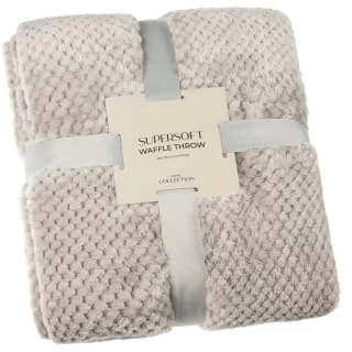B&M Waffle Throw - Silver 3 B&M Waffle Throw - Silver