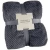 B&M Waffle Throw - Dark Slate -B&M 383152 supersoft waffle throw dark slate