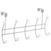 B&M 10 Ball Overdoor Hooks - Silver -B&M 383570 10 ball overdoor hooks silver